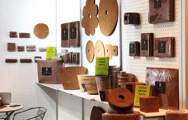 Coir products on display at the National Hardware Show 2018