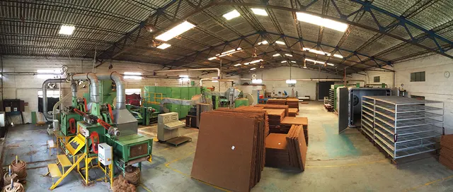 Rubberised coir sheet division