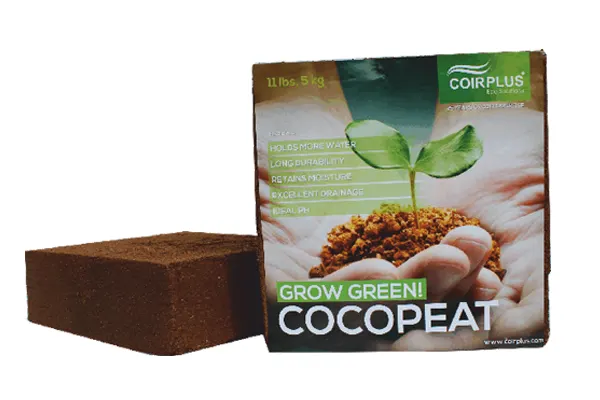 Cocopeat block and retail pack